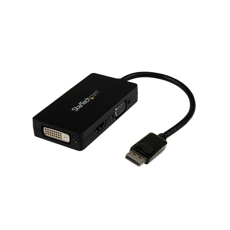 StarTech.com Adaptateur de voyage DisplayPort vers VGA / DVI / HDMI - Covertisseur vidéo 3-en-1