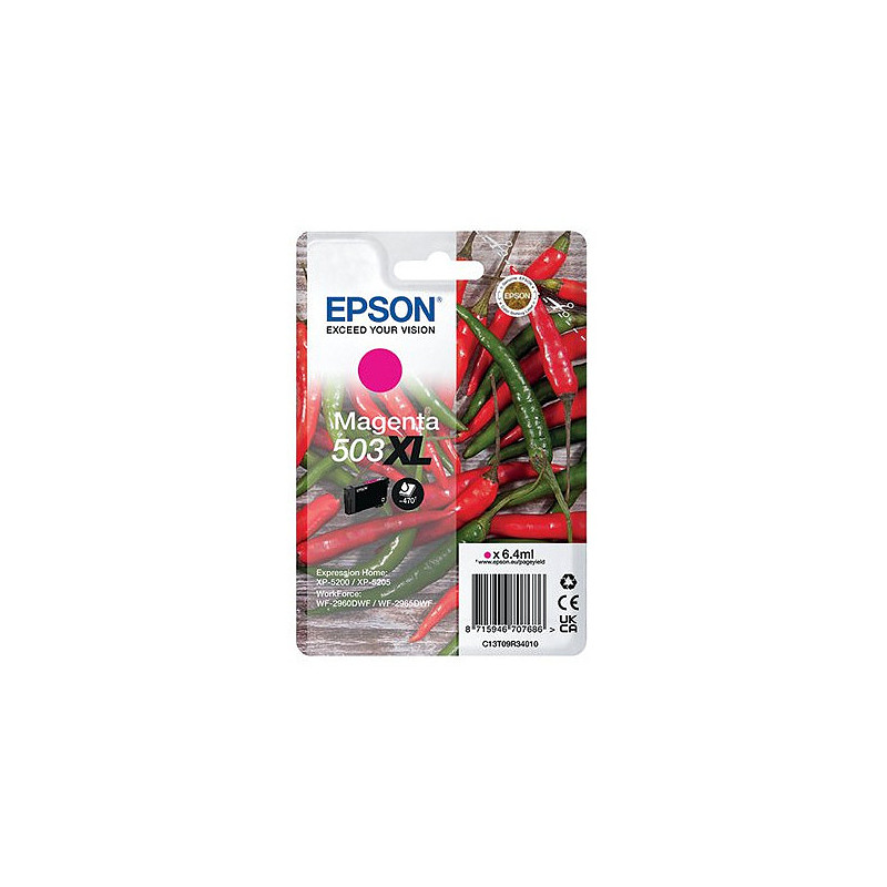 Epson 503XL cartouche d'encre 1 pièce(s) Original Rendement élevé (XL) Magenta
