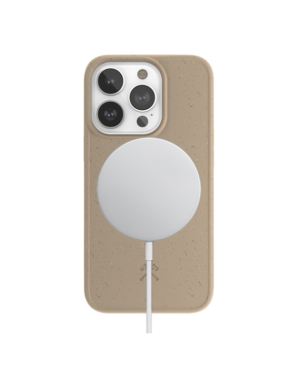 Woodcessories Bio Case MagSafe coque de protection pour téléphones portables 15,5 cm (6.12") Housse Taupe