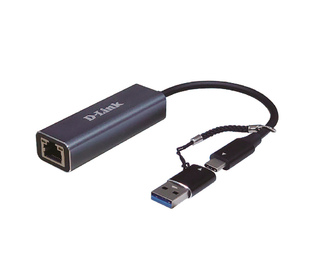 D-Link Adaptateur USB-C/USB vers Ethernet 2,5G DUB-2315