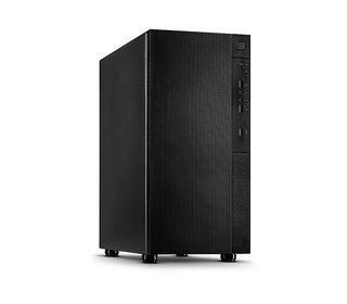 Inter-Tech IT-2508 Square Midi Tower Noir