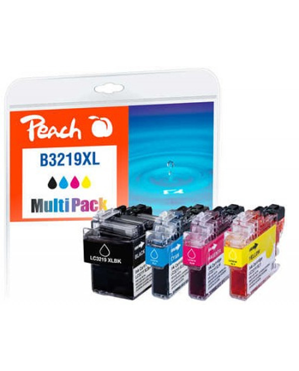 Peach PI500-245 cartouche d'encre 4 pièce(s) Noir, Cyan, Magenta, Jaune