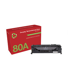 Everyday Toner remanufacturé Mono  de Xerox compatible avec HP 80A (CF280A), Capacité standard