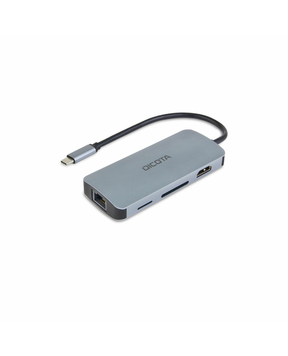 DICOTA D32062 hub & concentrateur USB Type-C Argent