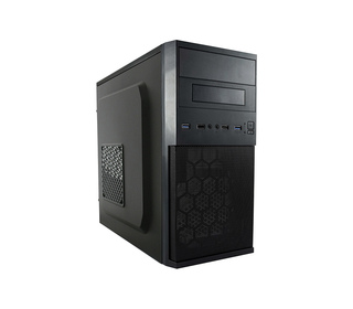 LC-Power LC-2004MB-V2-ON unité centrale Micro Tower Noir, Argent