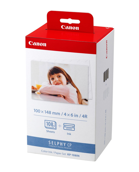 Canon KP-108IN papier photos Rouge, Blanc