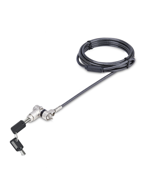 StarTech.com Câble Antivol pour Ordinateur Portable de 2m - Câble de Sécurité pour PC Compatible avec Noble Wedge/Nano/K-Slot, C