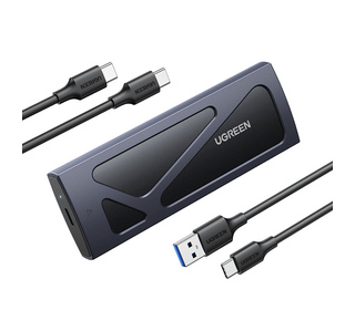 Ugreen 15512 Boîtier de disques de stockage Enceinte ssd Noir, Gris M.2