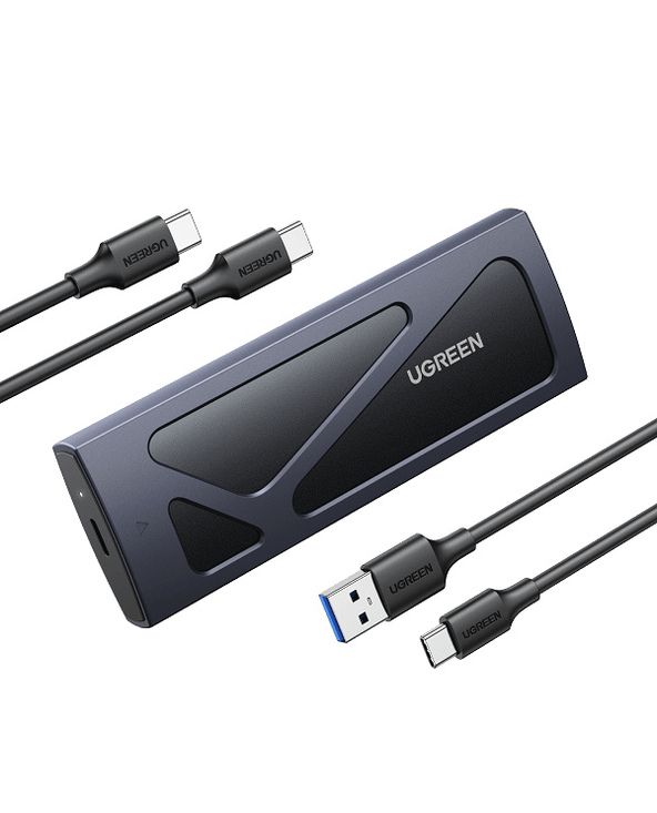 Ugreen 15512 Boîtier de disques de stockage Enceinte ssd Noir, Gris M.2