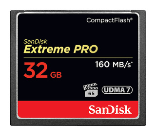 SanDisk 32GB Extreme Pro CF 160MB/s 32 Go CompactFlash