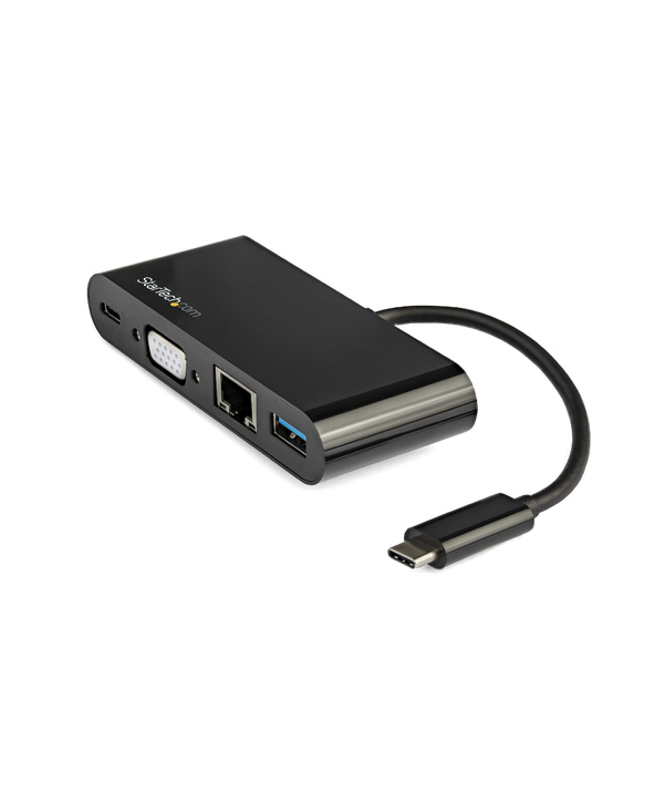 StarTech.com Adaptateur Multiport USB-C - Mini Dock USB-C avec Sortie Vidéo VGA 1080p - Power Delivery Passthrough 60W - USB 3.1