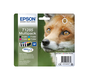 Epson Fox Multipack "Renard" (T1285) - Encre DURABrite Ultra N, C, M, J