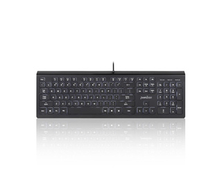 Perixx Periboard-324 clavier Universel USB QWERTZ Allemand Noir