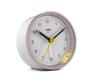 Braun BC12 Réveil à quartz Rose, Blanc