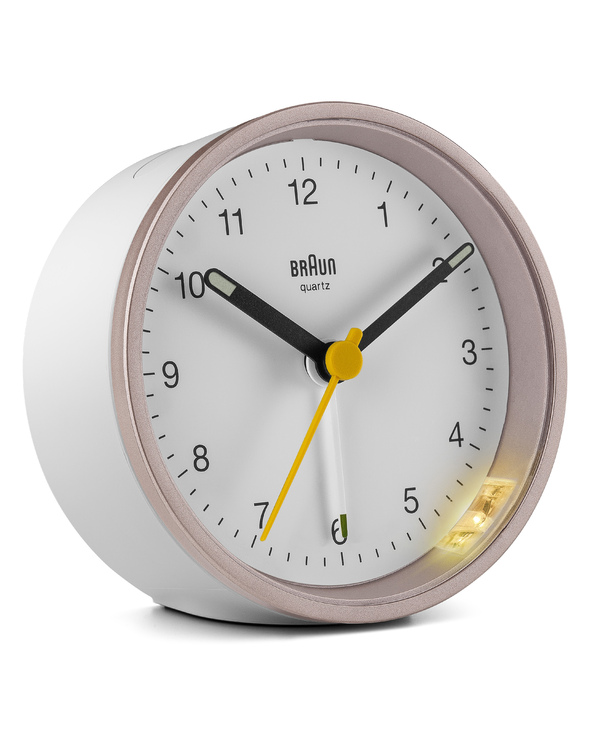 Braun BC12 Réveil à quartz Rose, Blanc
