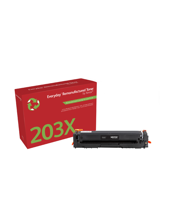 Everyday Toner remanufacturé Noir  de Xerox compatible avec HP 203X (CF540X), Grande capacité
