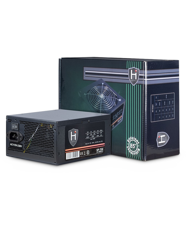 Inter-Tech HIPOWER SP-750 unité d'alimentation d'énergie 750 W 20+4 pin ATX ATX Noir