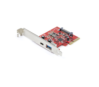 StarTech.com Carte PCIe à 2 ports - USB-A et USB-C, 10 Gbps - Adaptateur de carte contrôleur hôte PCI Express Type C / A USB 3.2