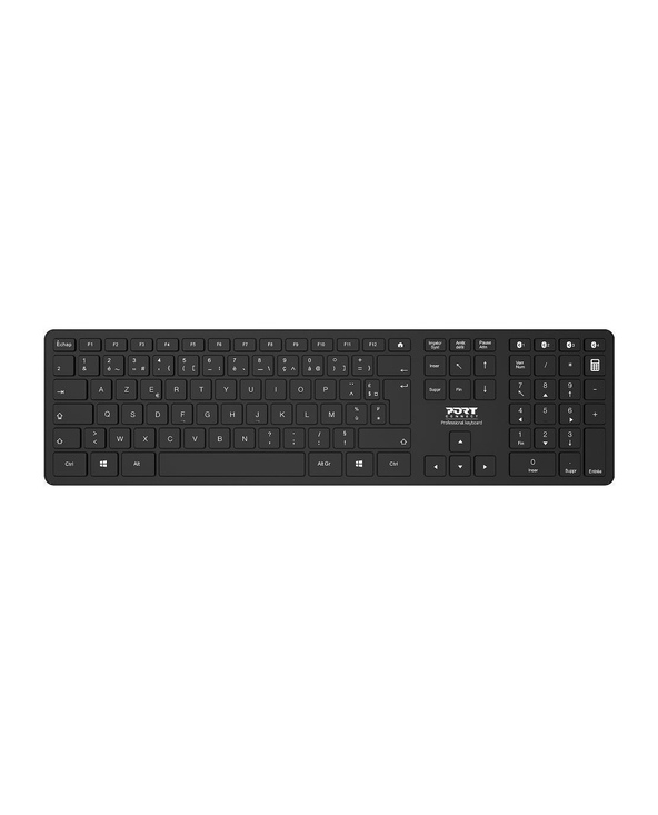 Port Designs 900903 clavier Maison RF sans fil + Bluetooth AZERTY Français Noir