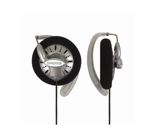 Koss KSC75 écouteur/casque Écouteurs Avec fil Crochets auriculaires Musique Noir, Argent
