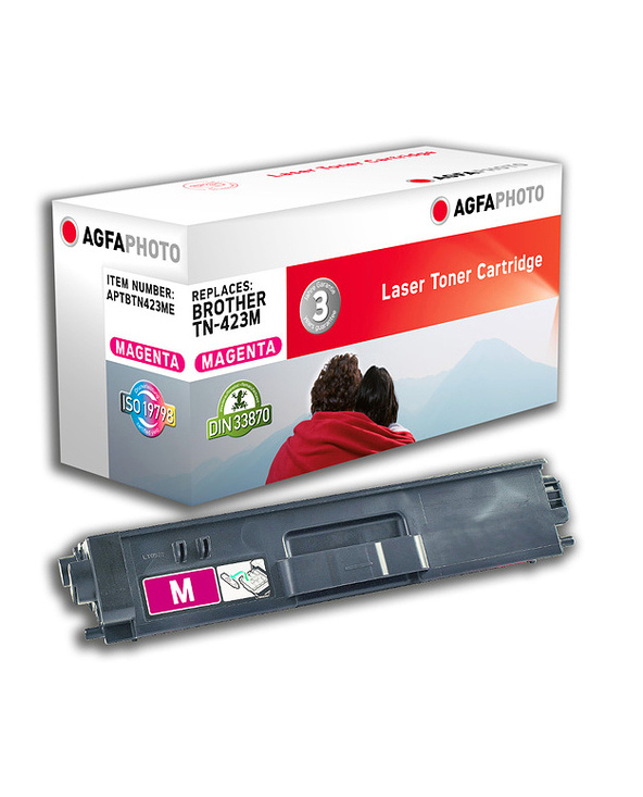 AgfaPhoto APTBTN423ME Cartouche de toner 1 pièce(s) Compatible Magenta