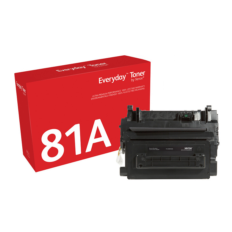 Everyday Toner Noir  de Xerox compatible avec HP 81A (CF281A/ CRG-039), Capacité standard