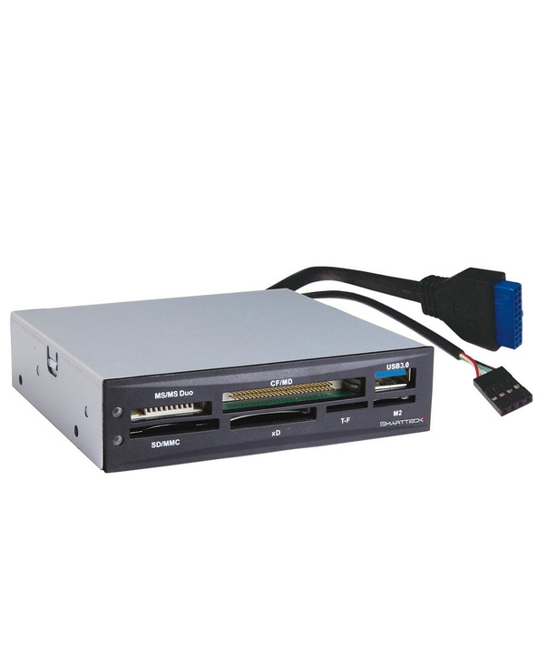 Smartteck LM113U3 lecteur de carte mémoire Interne Noir, Gris