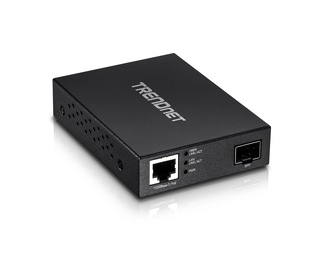 Trendnet TFC-PGSFP convertisseur de support réseau 2000 Mbit/s Noir