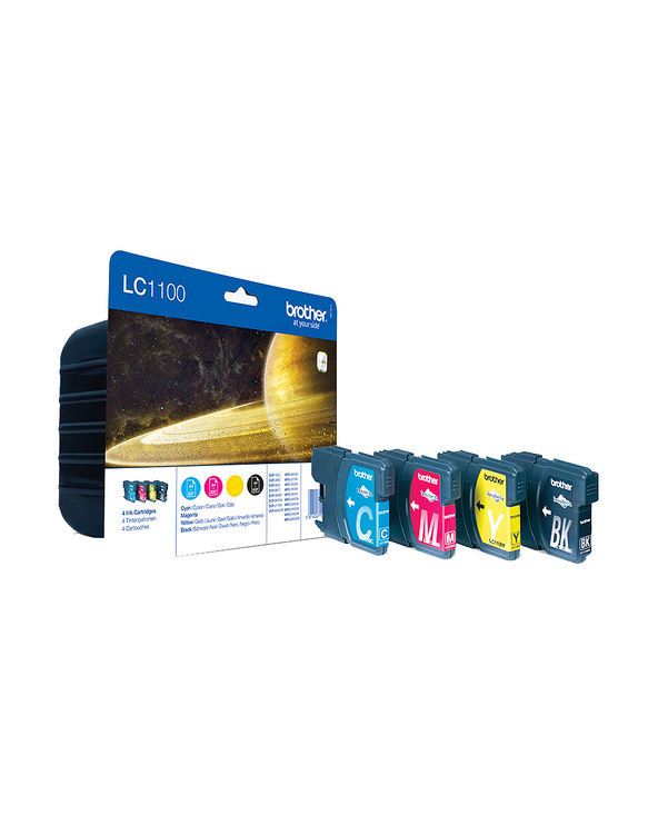 Brother LC-1100VALBPDR cartouche d'encre 4 pièce(s) Original Noir, Cyan, Magenta, Jaune Brother LC-1100VALBPDR cartouche d'encre 4 pièce(s) Original Noir, Cyan, Magenta, Jaune