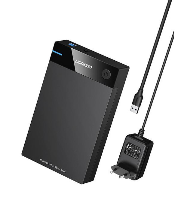 Ugreen 50422 Boîtier de disques de stockage Boîtier disque dur/SSD Noir 2.5/3.5"