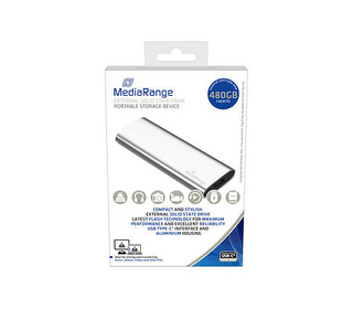 MediaRange MR1102 lecteur à circuits intégrés externe 480 Go Argent