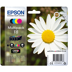 Epson Daisy Multipack "Pâquerette" 18 - Encre Claria Home N,C,M,J
