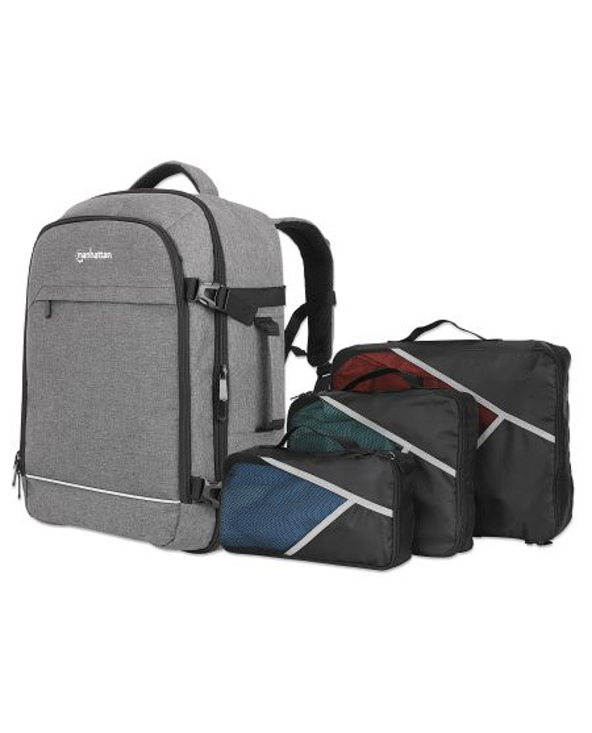 Manhattan 440370 sacoche d'ordinateurs portables 43,9 cm (17.3") Sac à dos Gris