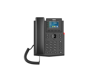 Fanvil X303W téléphone fixe Noir 4 lignes LCD Wifi