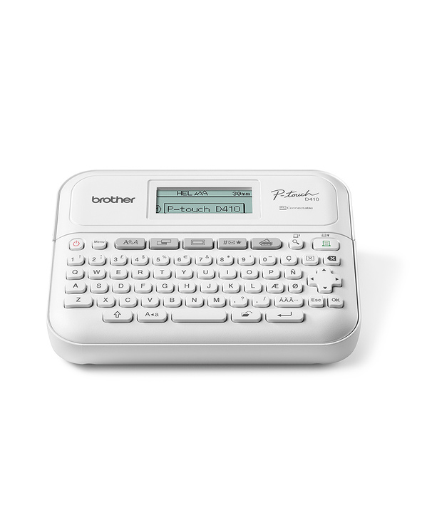 Brother PT-D410 imprimante pour étiquettes Transfert thermique 180 x 180 DPI 20 mm/sec Avec fil TZe QWERTY