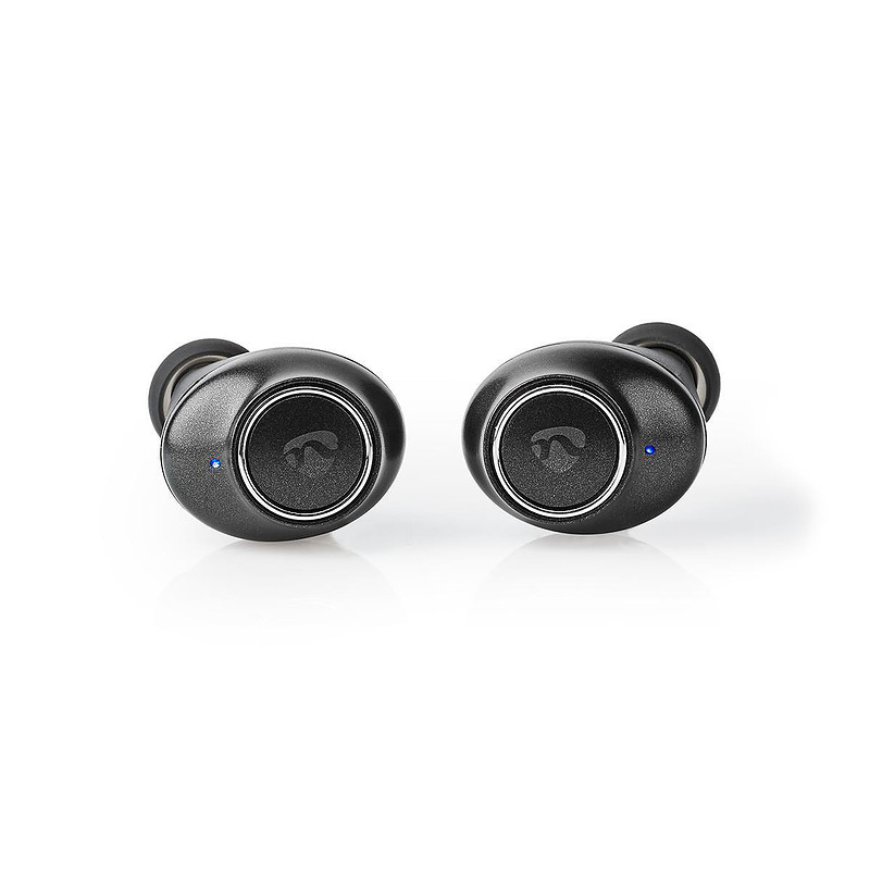 Nedis HPBT6050BK écouteur/casque Écouteurs Sans fil Ecouteurs Appels/Musique Bluetooth Noir, Argent
