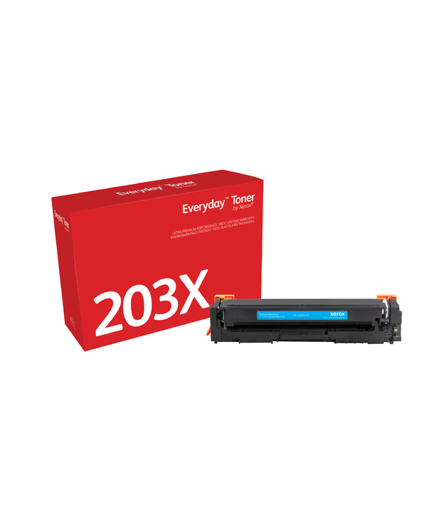 Everyday Toner Cyan  de Xerox compatible avec HP 202X (CF541X/CRG-054HC), Grande capacité
