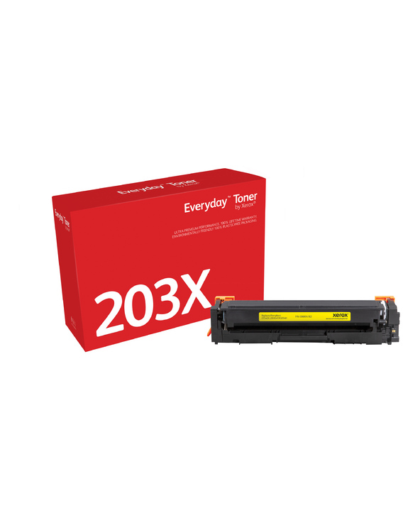 Everyday Toner Jaune  de Xerox compatible avec HP 202X (CF542X/CRG-054HY), Grande capacité