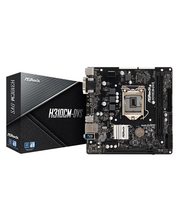 Asrock H310CM-DVS Intel H310 LGA 1151 (Emplacement H4) micro ATX