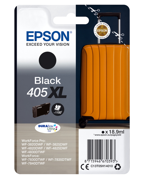 Epson Singlepack Black 405XL DURABrite Ultra Ink