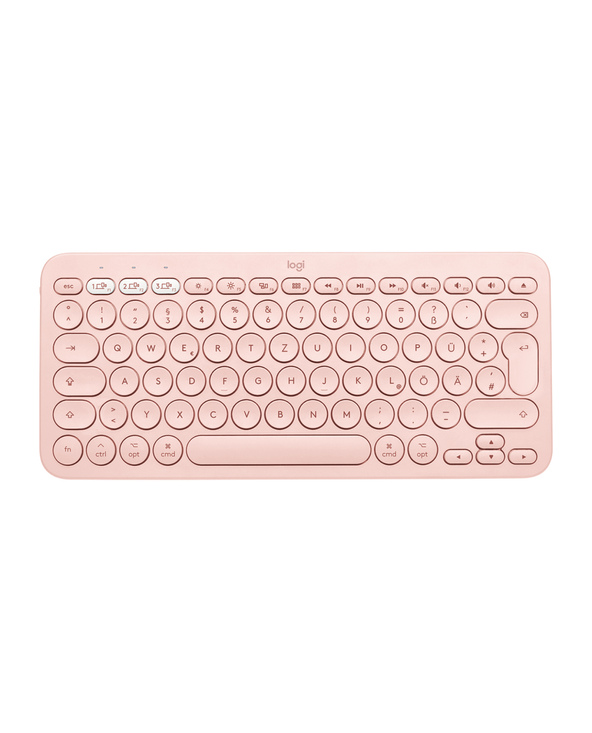 Logitech K380 for Mac Multi-Device Bluetooth Keyboard clavier Universel AZERTY Français Rose