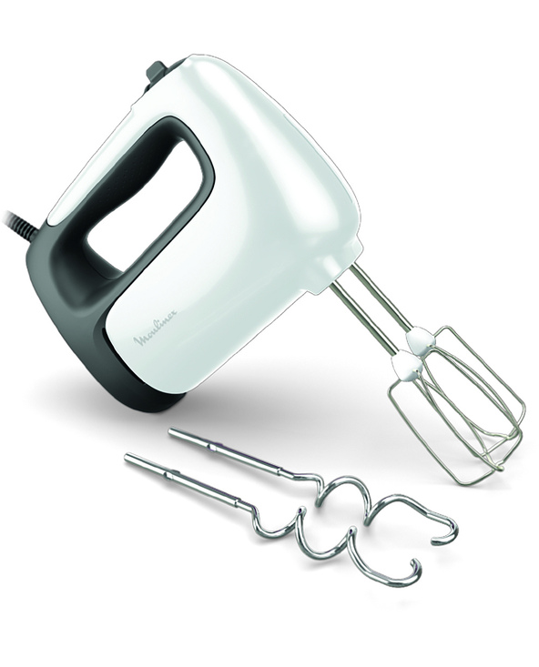 Moulinex Prep'Mix+ HM460 Batteur à main 500 W Noir, Blanc