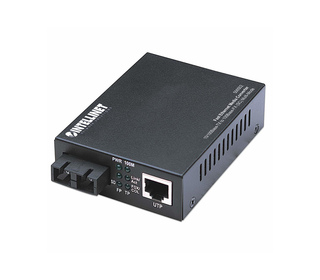 Intellinet 506502 convertisseur de support réseau 100 Mbit/s 1310 nm Multimode Noir