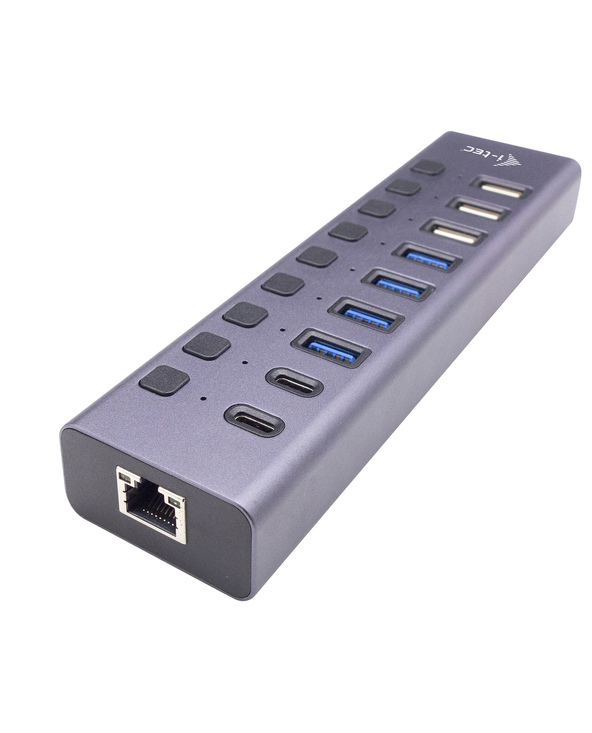 i-tec USB-A/USB-C Charging HUB 9port with LAN + Power Adapter 60 W