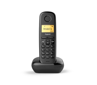 Gigaset A270A Téléphone analog/dect Identification de l'appelant Noir