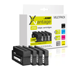 KMP 1766,4085 cartouche d'encre 3 pièce(s) Compatible Noir, Cyan, Magenta, Jaune