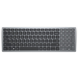 DELL KB740 clavier Bureau RF sans fil + Bluetooth AZERTY Français Gris, Noir