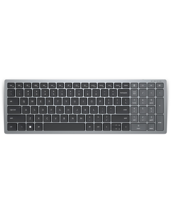 DELL KB740 clavier Bureau RF sans fil + Bluetooth AZERTY Français Gris, Noir