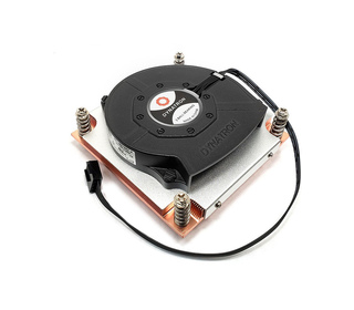 Inter-Tech Q-3 Processeur Dissipateur thermique/Radiateur 8 cm Noir, Argent 1 pièce(s)