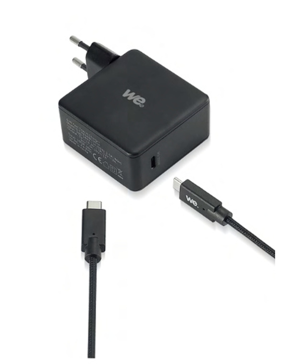 WE WEAL1USBC200N100W adaptateur de puissance & onduleur Intérieure 100 W Noir